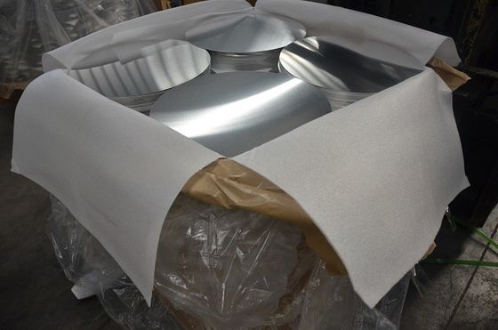 Placa redonda de aluminio de la embutición profunda, certificación de aluminio del círculo ISO9001 de la hoja